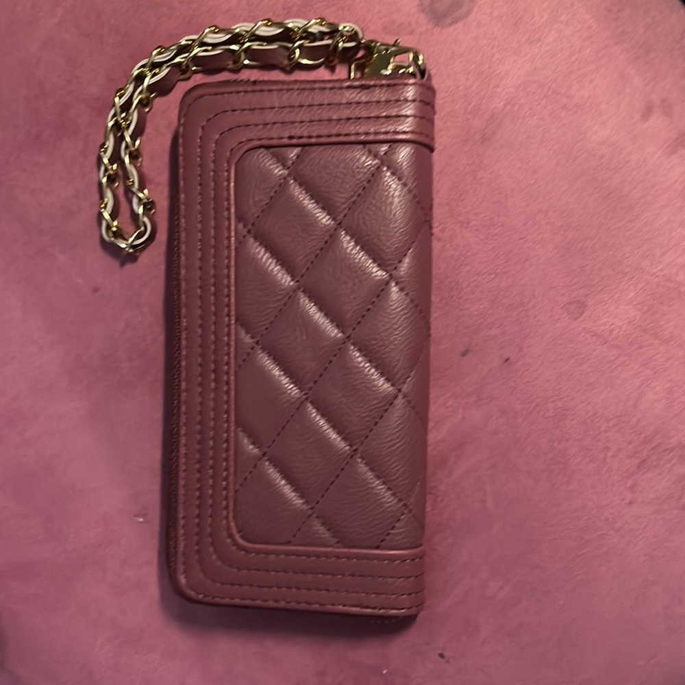 charlotte russe wristlet leather